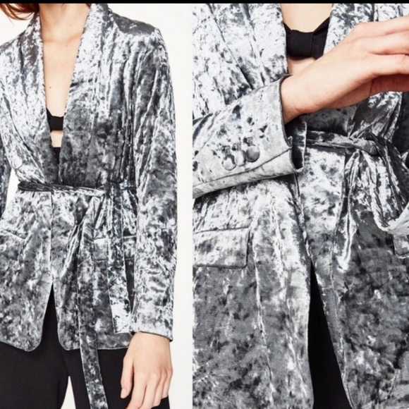 Zara Flowing Belted Blazer XS - Picture 4 of 5